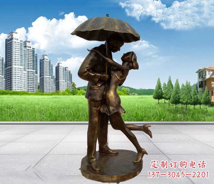 保定情侣铜雕,浪漫定制