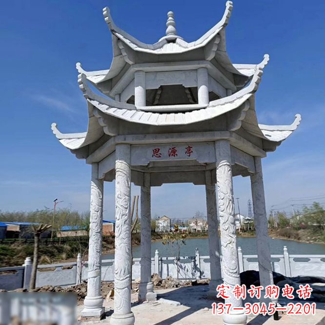 保定公园大理石凉亭