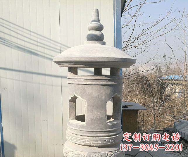保定精美公园大理石石灯雕塑