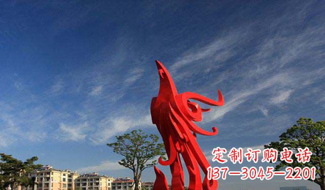 保定精美不锈钢凤凰雕塑