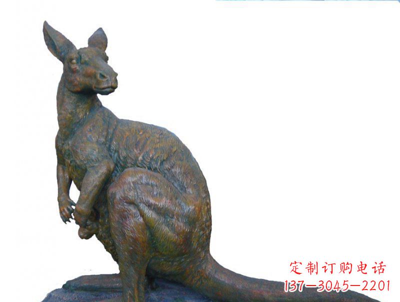 保定精致工艺铜袋鼠雕塑