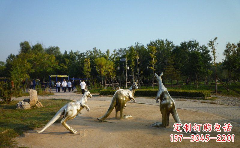 保定高质量袋鼠铜雕