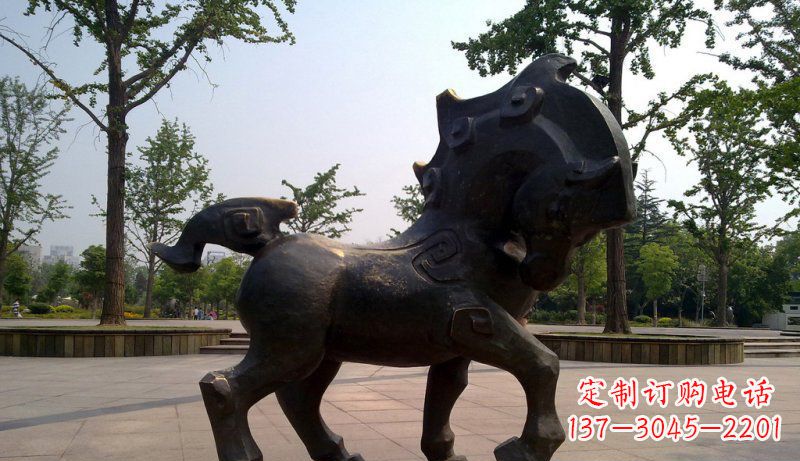 保定中领雕塑灵动小马铜雕