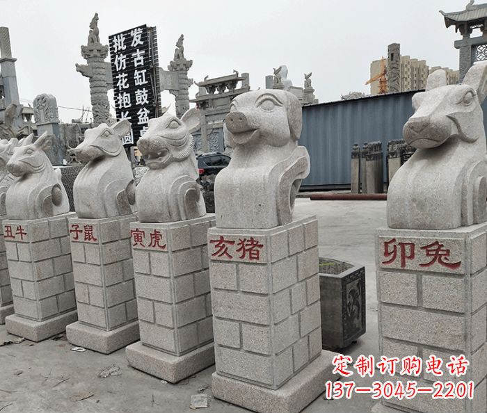 保定动物石雕,精美而精致
