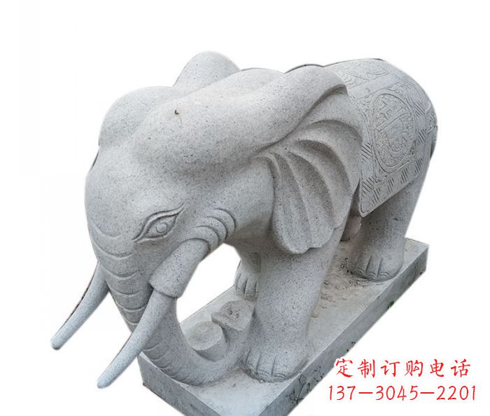 保定精美绝伦的大象大理石雕塑