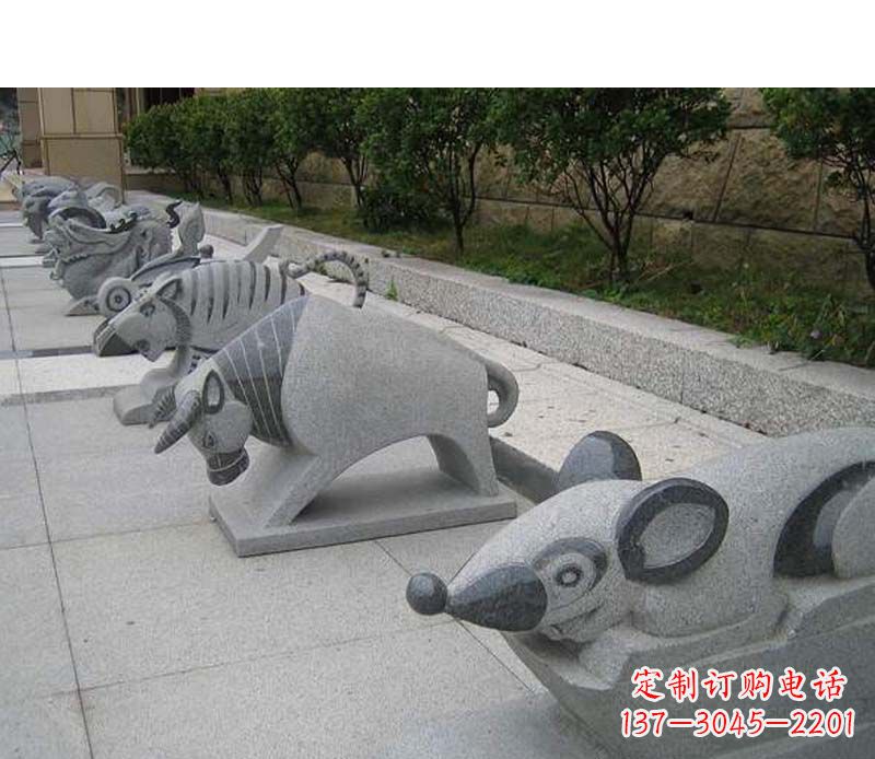 保定十二生肖动物雕塑