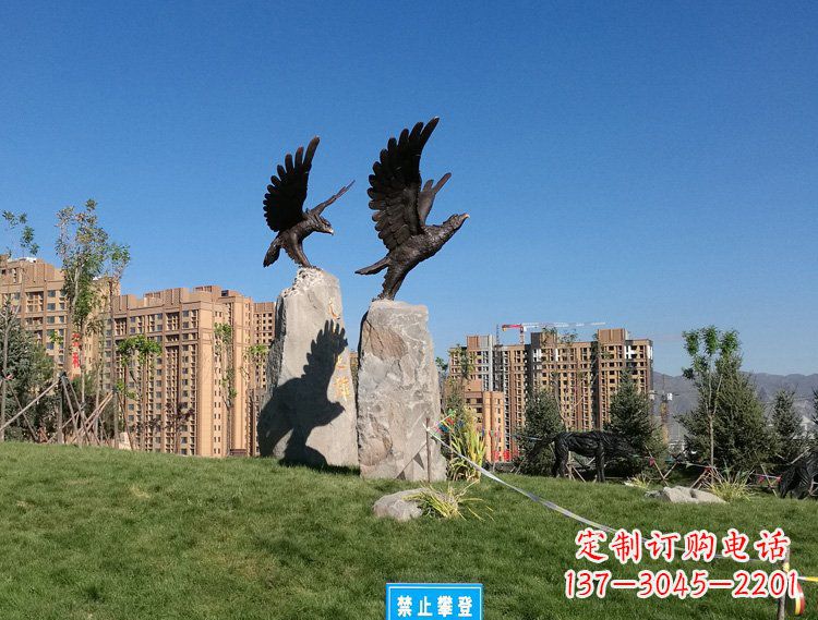 保定全新设计的精致老鹰雕塑