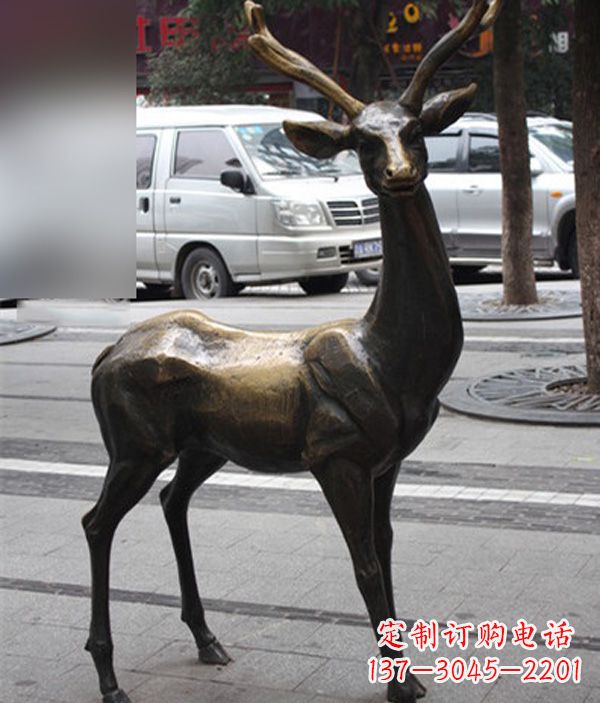 保定高品质鹿铜雕塑，给室内外环境带来新气象