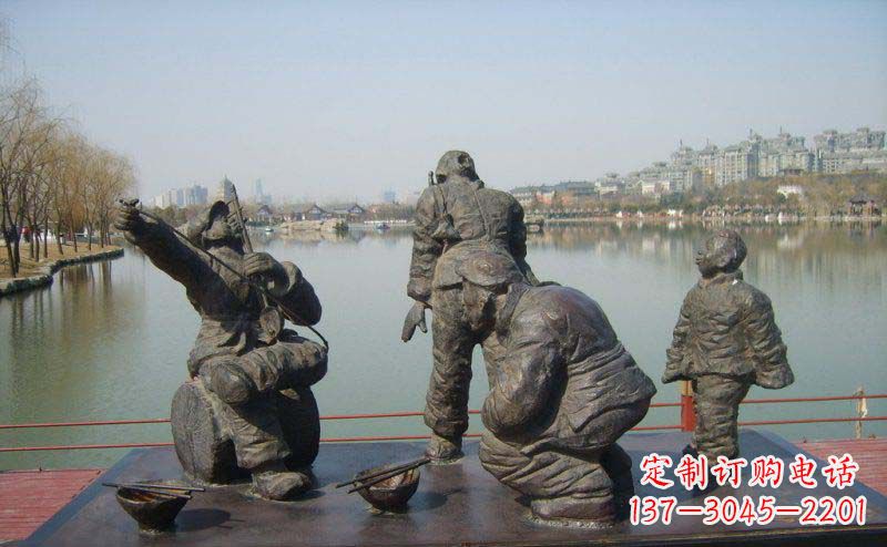 保定精美中式二胡雕塑