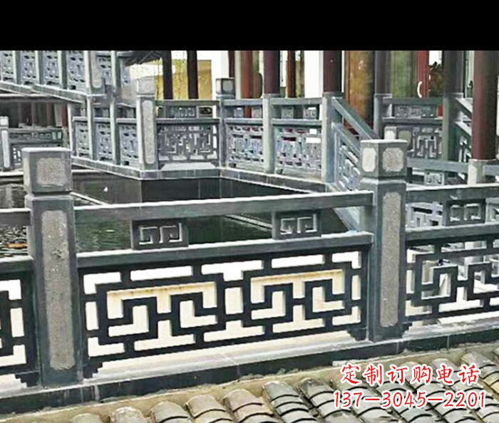 保定公园仿古石栏板