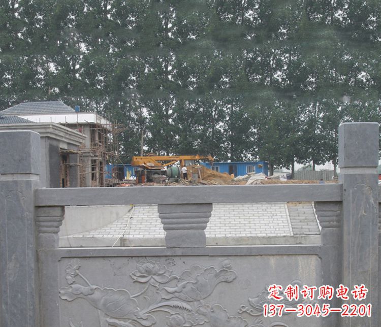 保定公园仿古石栏板景观石雕 (9)
