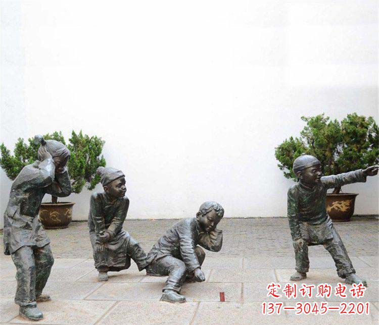 保定愉悦童年,珍藏宝贝铜雕小孩