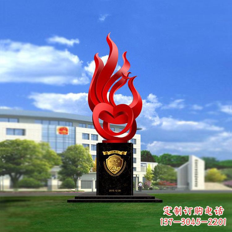 保定公园凤凰雕塑不锈钢景观雕塑