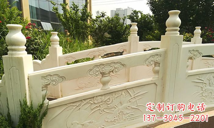 保定精美汉白玉石拱桥雕塑