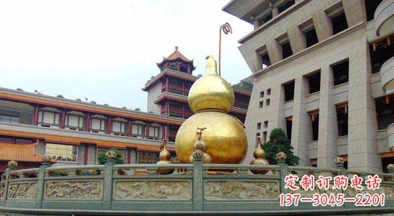 保定公园葫芦景观铜雕