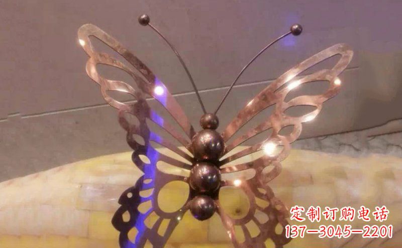 保定高品质不锈钢蝴蝶雕塑