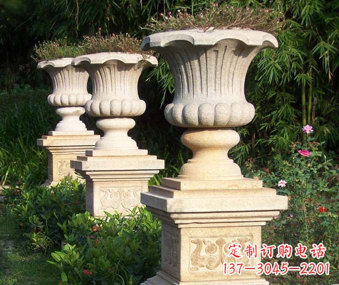 保定高质量大理石花盆石雕