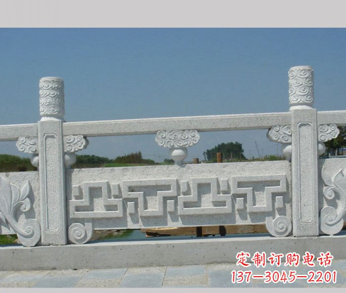保定公园景观大理石栏板雕塑