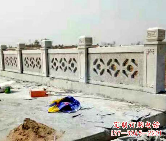 保定公园大理石栏板石雕