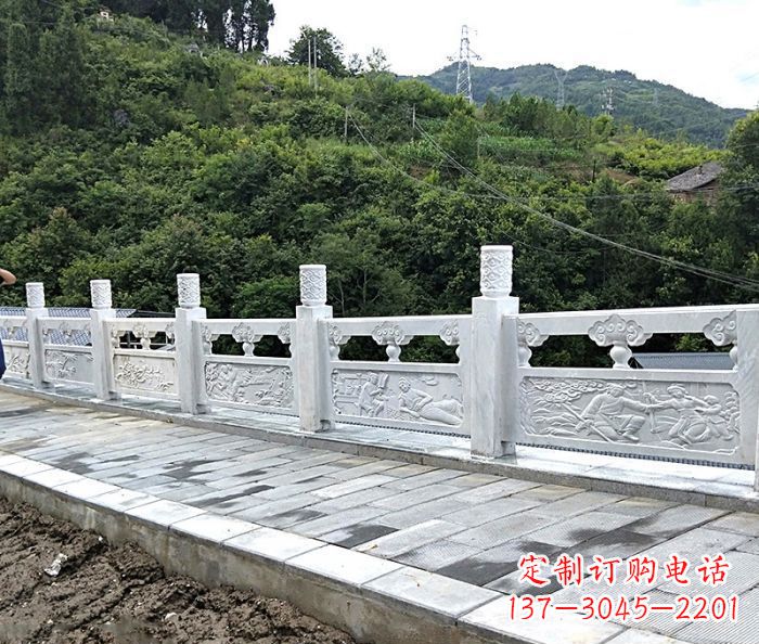 保定专为公园景观定制的大理石栏板石雕