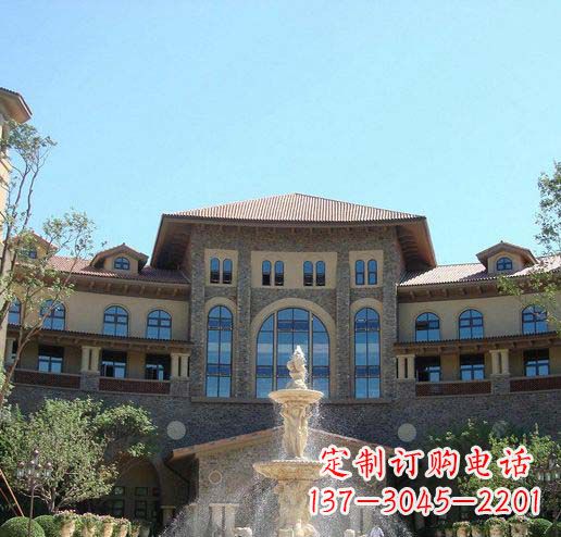 保定定制欧式古典喷泉大理石雕塑