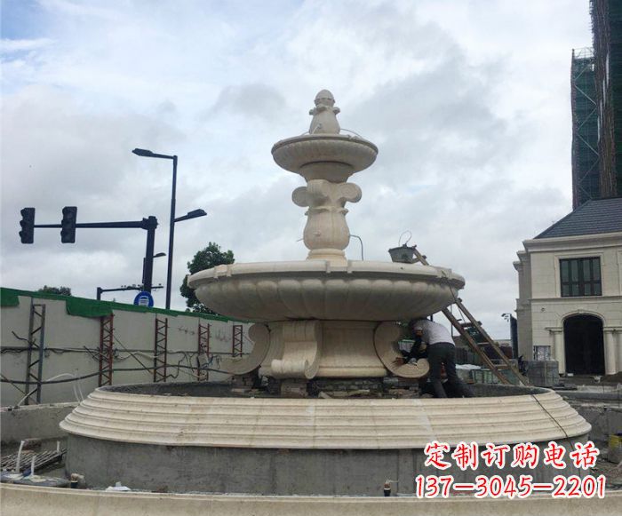 保定公园景观大型喷泉石雕