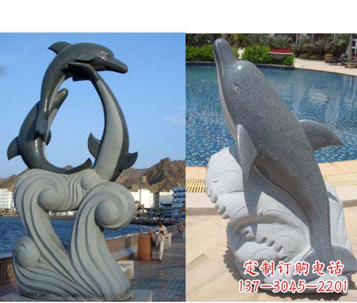 保定艺术精细 海豚雕塑