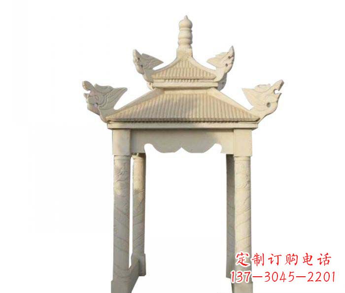 保定高品质园林石雕凉亭