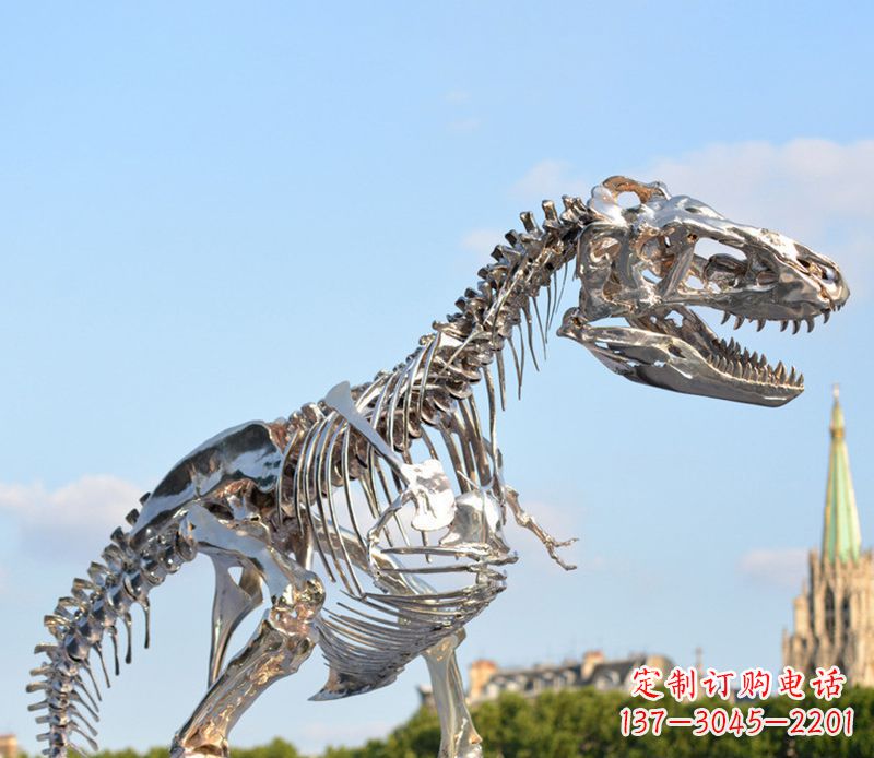 保定公园恐龙雕塑不锈钢