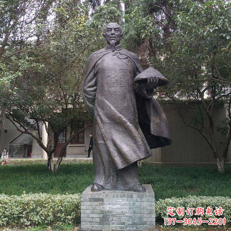 保定传承晚清民族英雄林则徐精铸雕塑