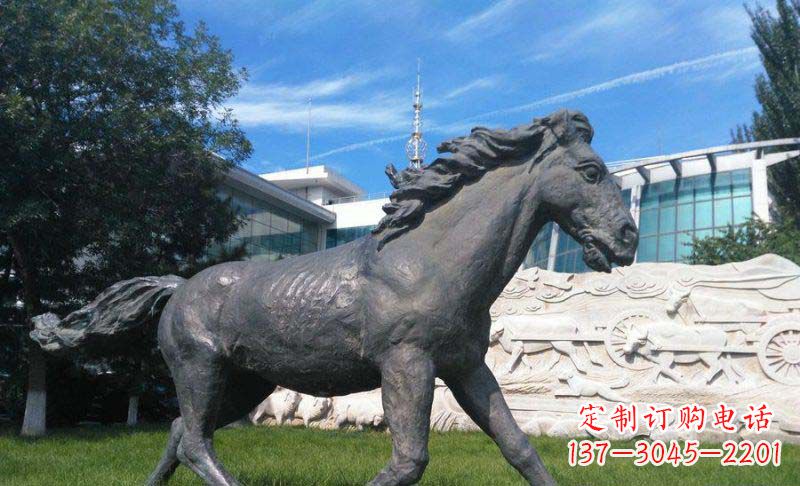 保定马动物铜雕塑