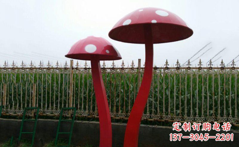 保定精致蘑菇不锈钢雕塑