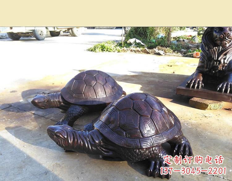 保定温情乌龟铜雕