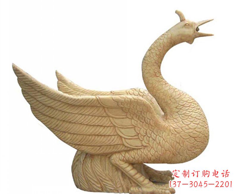 保定公园喷水凤凰石雕