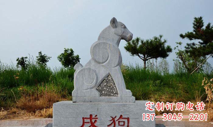 保定青石生肖动物雕塑