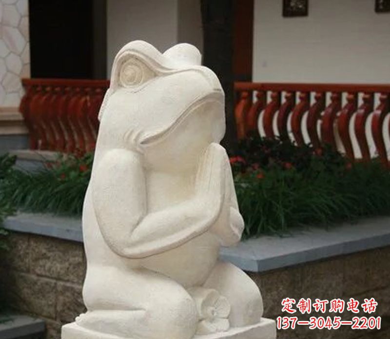 保定中领雕塑精美绝伦的青蛙石雕