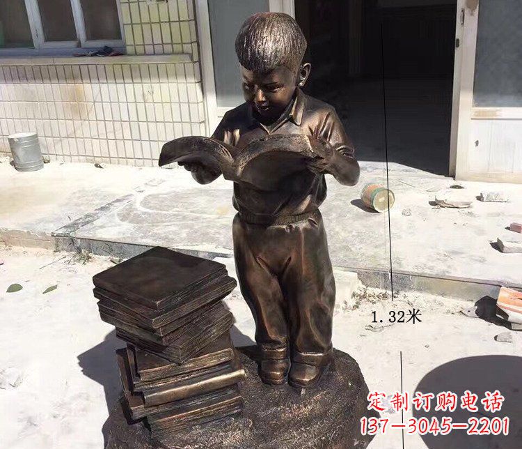 保定杰出的小孩铜雕