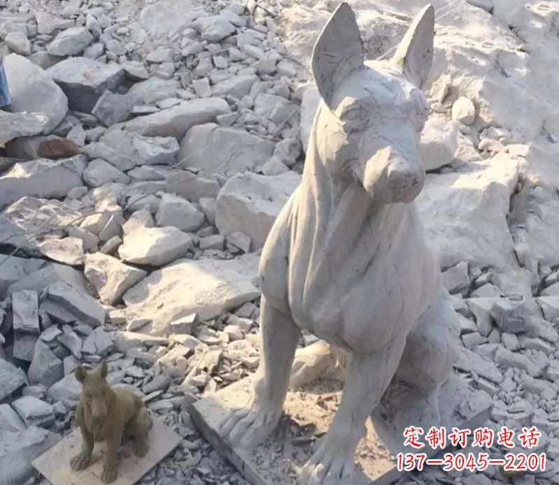 保定精美工艺十二生肖狗石雕