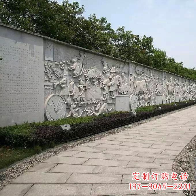 保定领雕塑 | 十二生肖文化浮雕