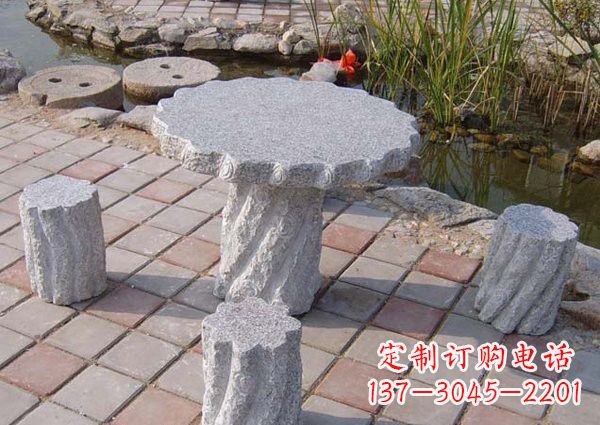 保定公园石桌凳雕塑