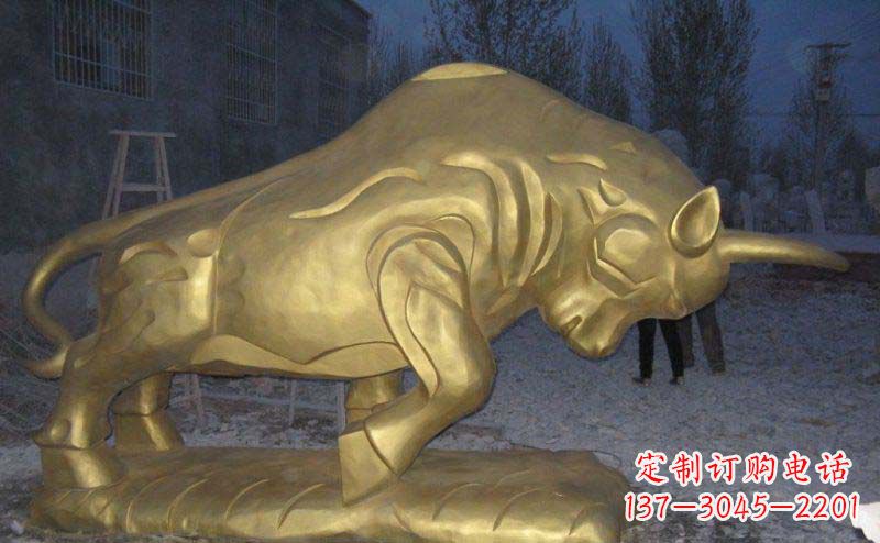 保定拓荒牛铜雕—瑰丽壮观的动物雕塑