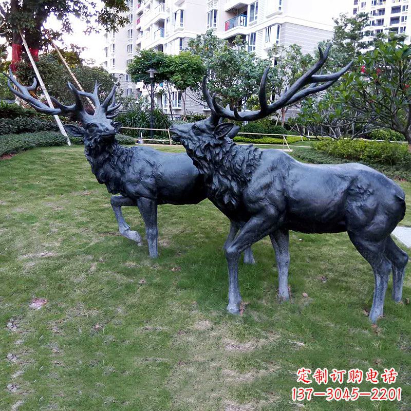 保定自然风格动物铜雕塑