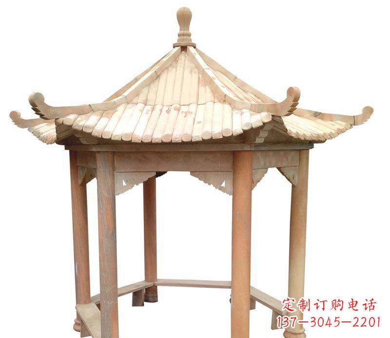 保定精美六角凉亭雕塑