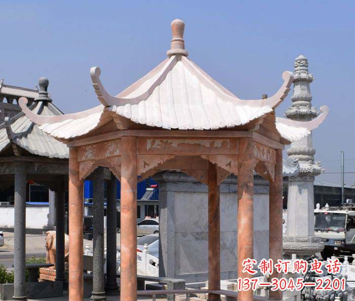 保定中领雕塑设计凉亭雕塑,清新简约添美感