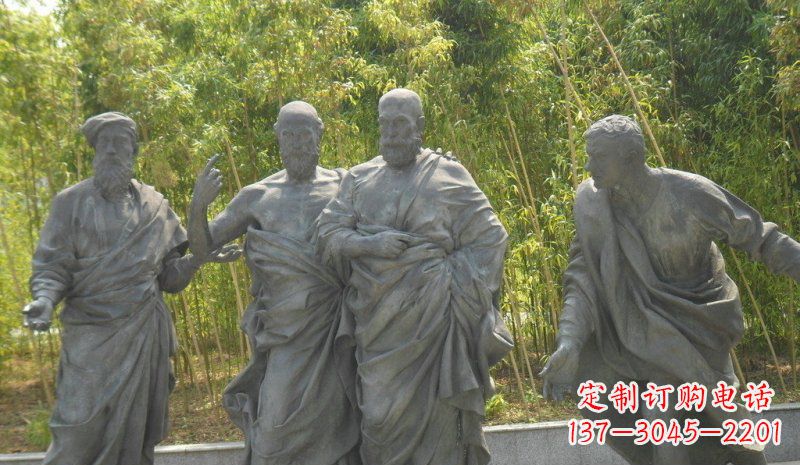 保定传承经典,深情呈现——铜雕西方名人人物雕塑