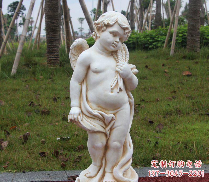 保定公园西方小天使雕塑