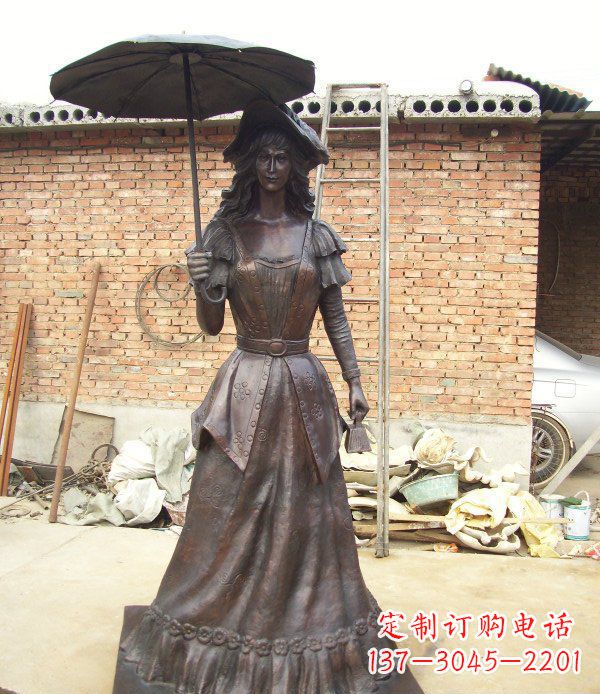保定公园西洋美女人物铜雕