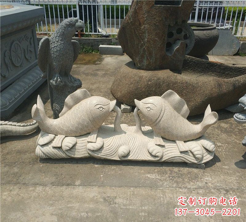 保定优质鲤鱼石雕