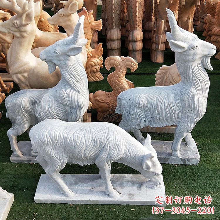 保定精美白玉石动物雕塑