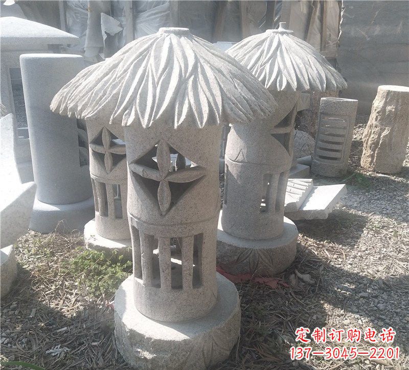 保定公园照明石灯